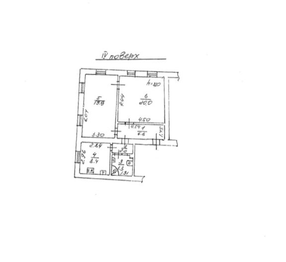 Квартири, 60/40/8 м2, этаж 4/4