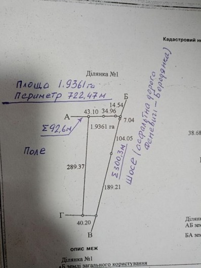 Комерційне будівництво м2, участок 193 сот.