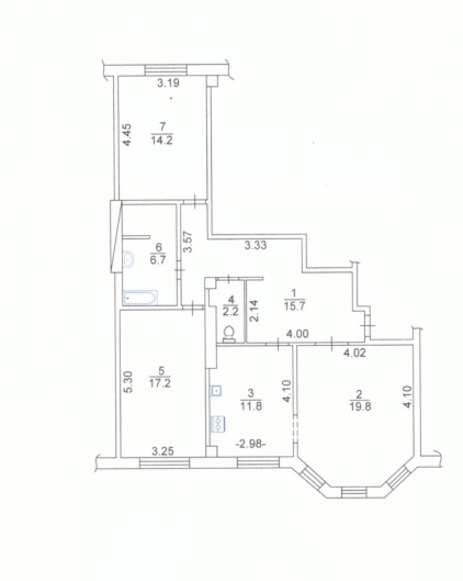 Продажа 3-комн. квартира, 88/36/12 м2, этаж 4/9