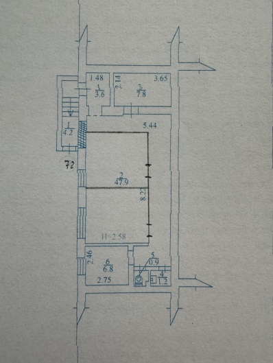 Багатоцільова, 72 м2